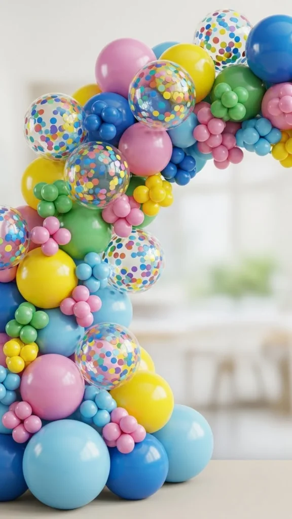 Confetti Pop Arch With Mini Bursts