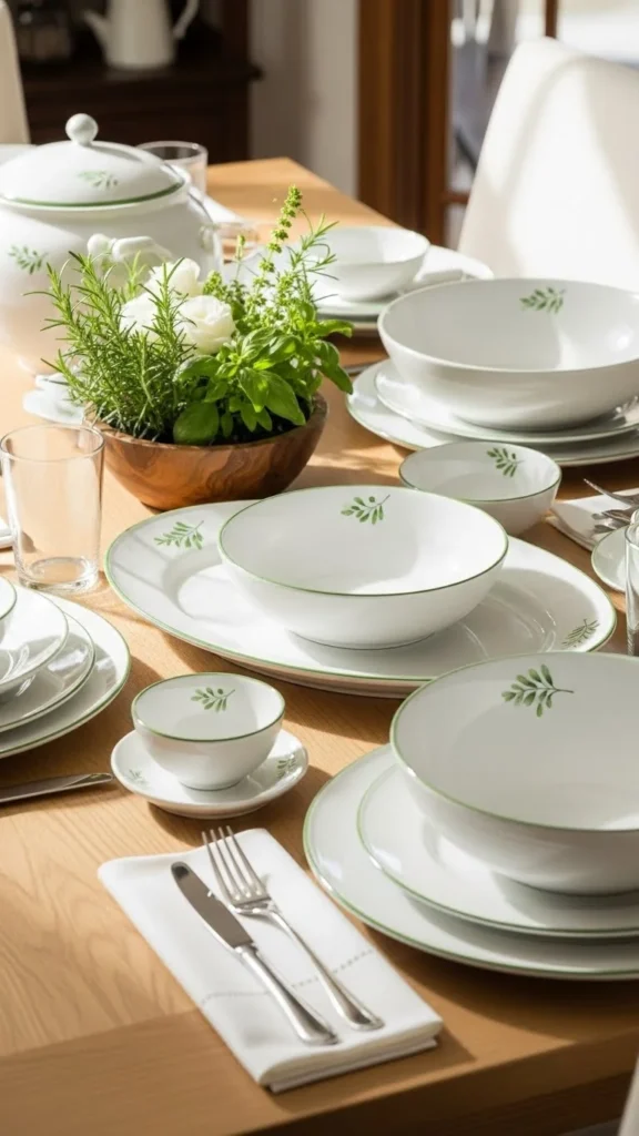 Coordinated Serving Dishes