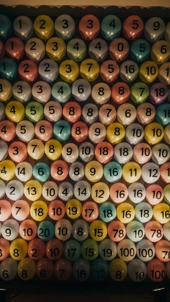 Countdown Balloon Wall