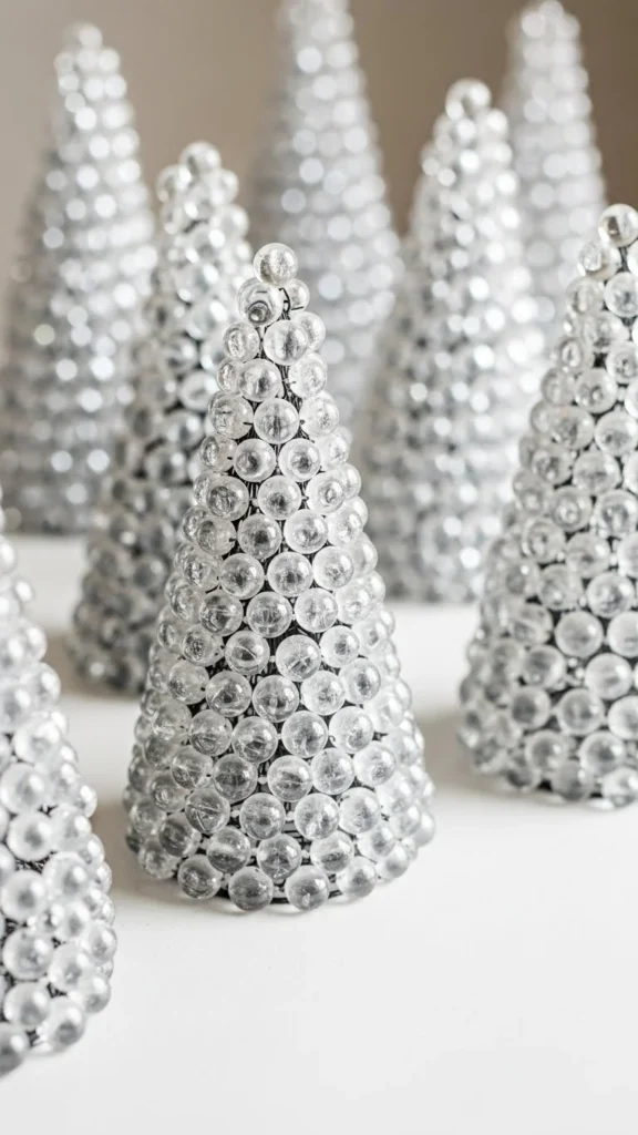 Crystal Bead Tree Cones