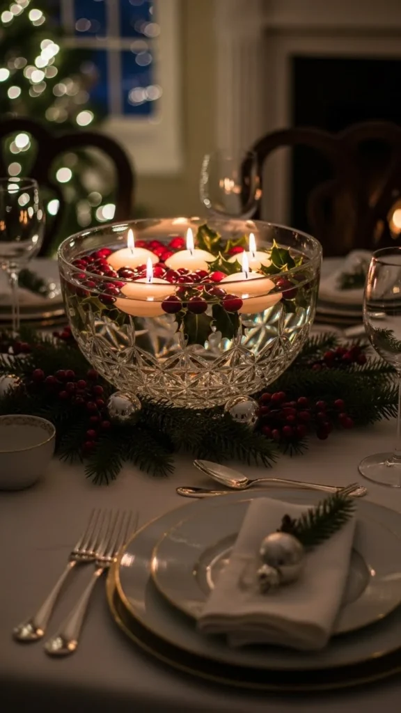 Crystal Bowl Candle Float