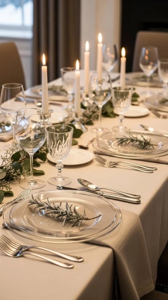 Crystal or Clear Glass Plates