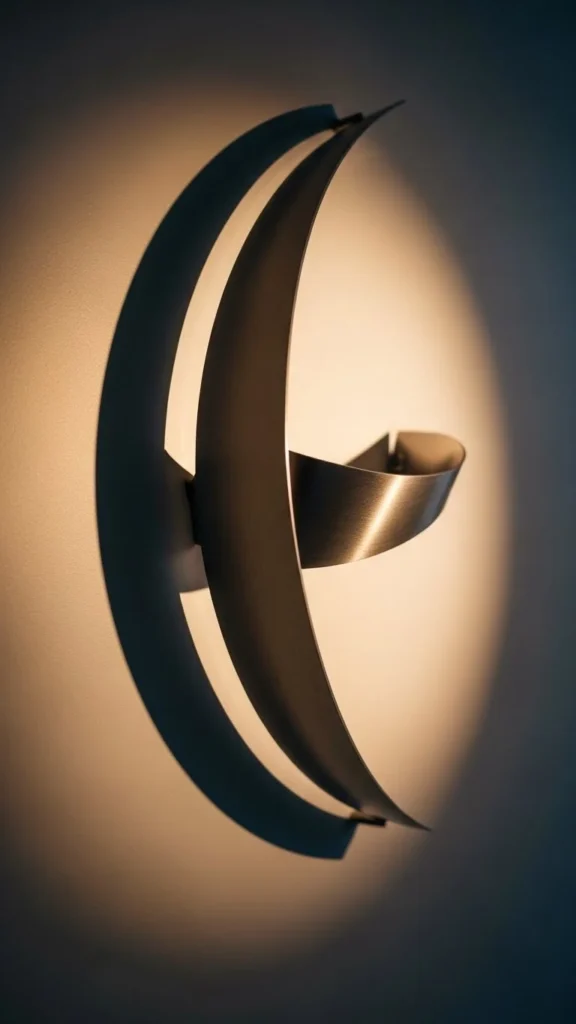 Curved Metal Wall Sculpture