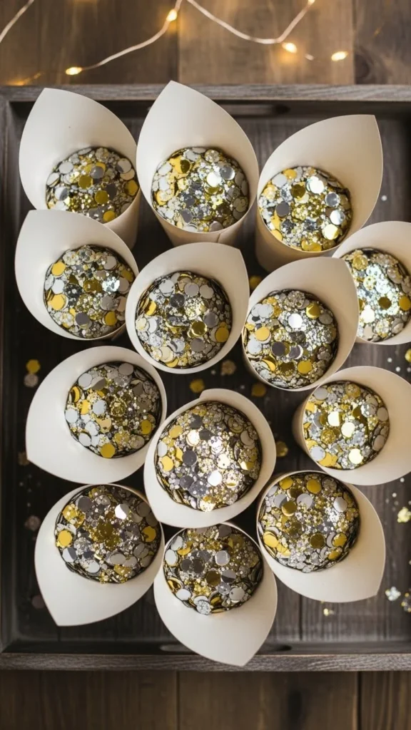 DIY Confetti Cones for Guests