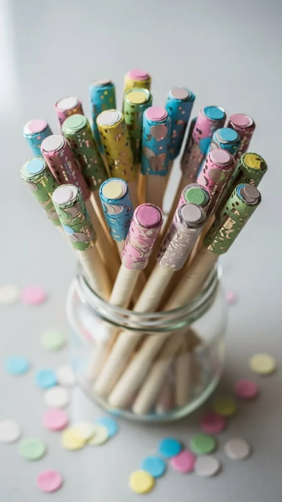 DIY Foil Confetti Pop Sticks