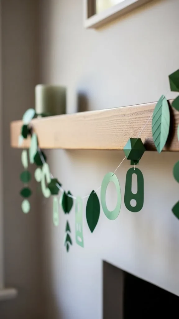 DIY Garland with Paper Shapes