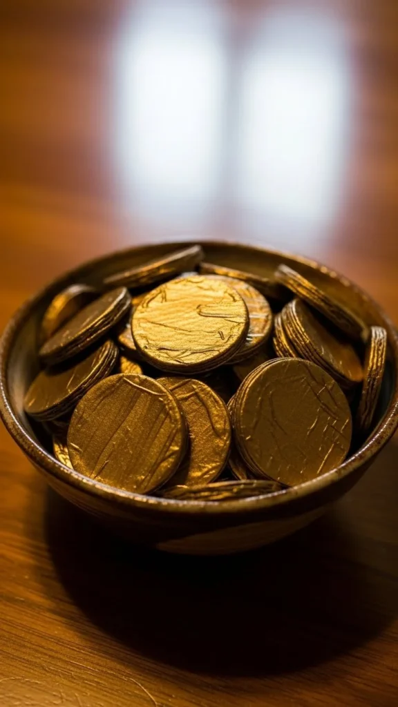 DIY Gold Coin Bowl