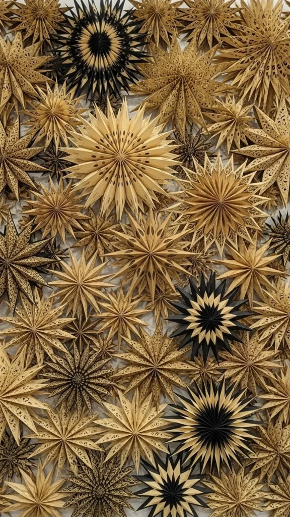 DIY Paper Starburst Wall Art