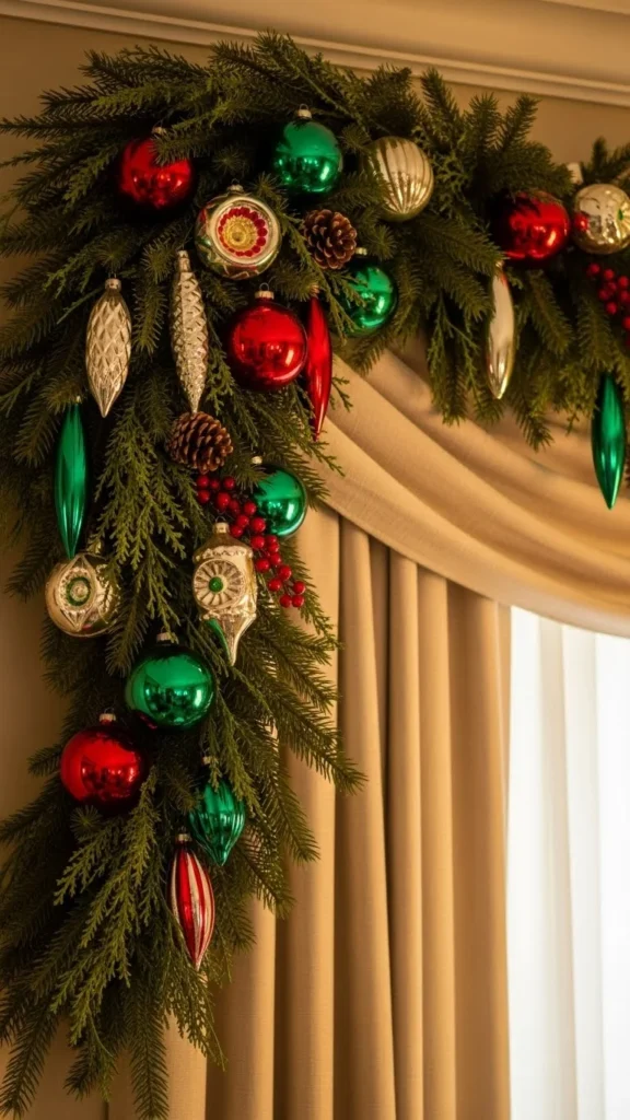 Draped Evergreen Swag