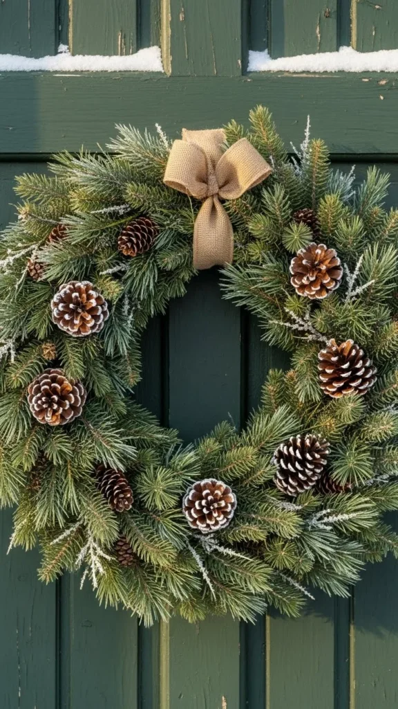 Evergreen & Pinecone Wreath