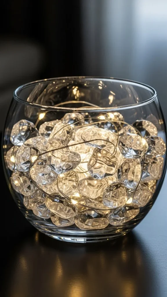 Faux Crystal Snow Bowl