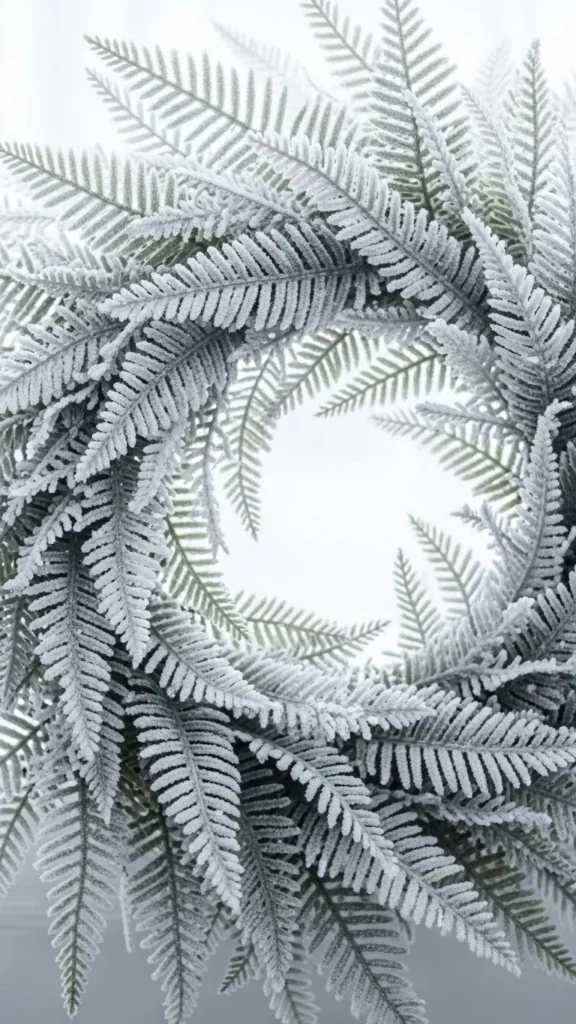 Faux Fern Winter Ring