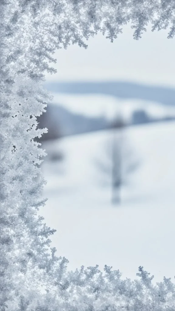 Faux Snow Window Edging