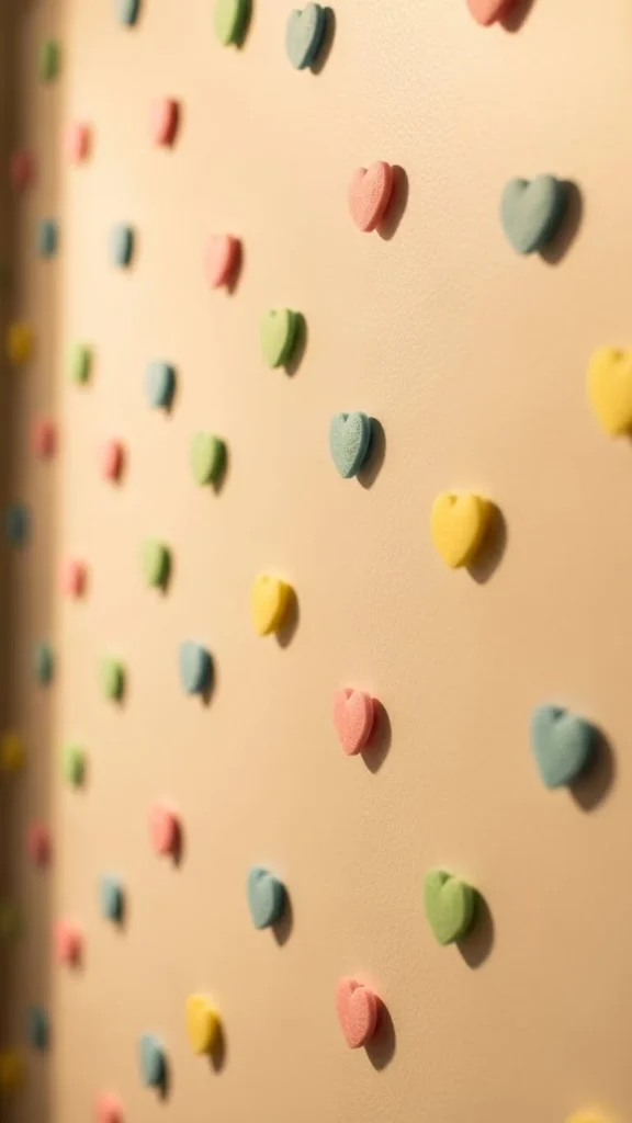 Felt Candy Heart Wall Dots