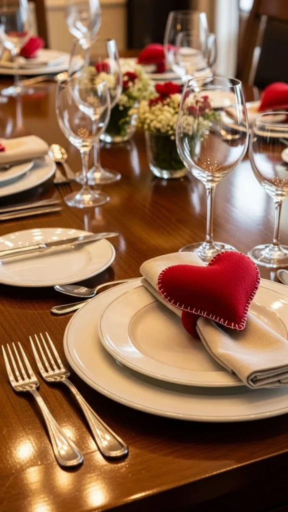 Felt Heart Napkin Rings
