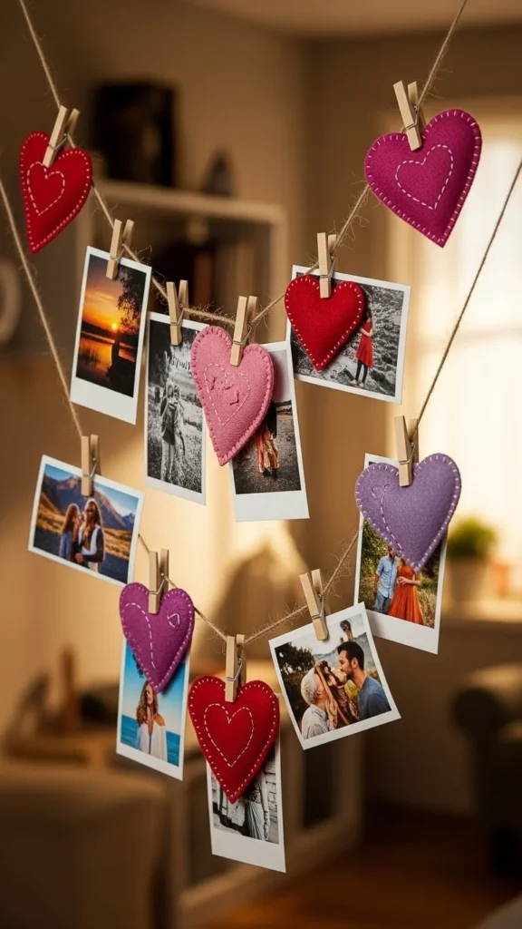 Felt Heart Photo Clips