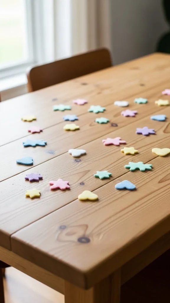 Felt Rainbow Table Scatter