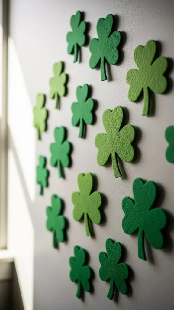 Felt Shamrock Wall Dots