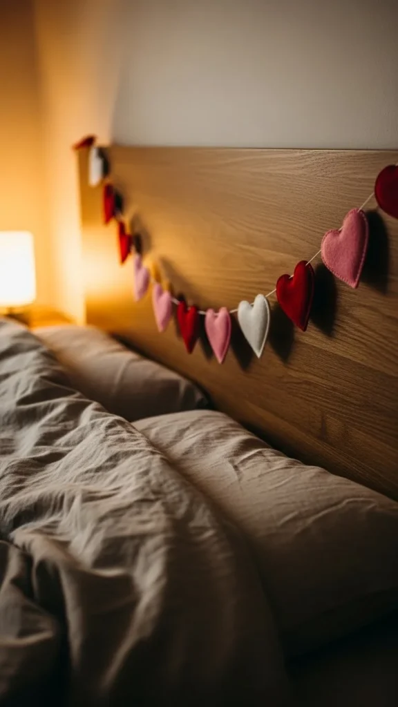 Felt Valentine Garland for Headboards