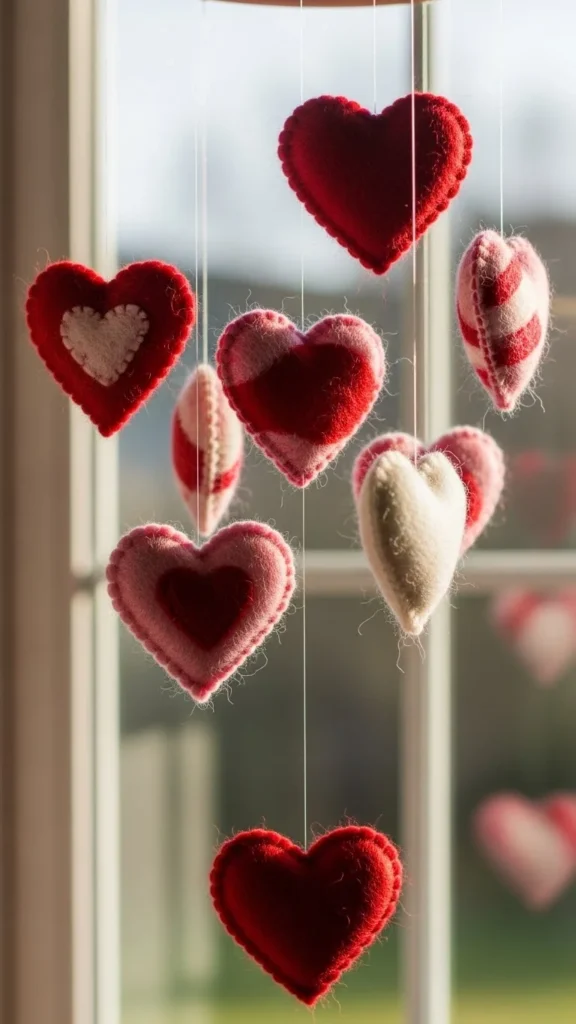 Felt Valentine Mobile