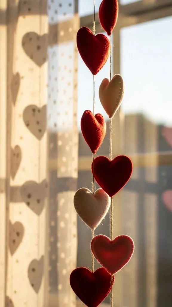 Felt Valentine Window Hangers