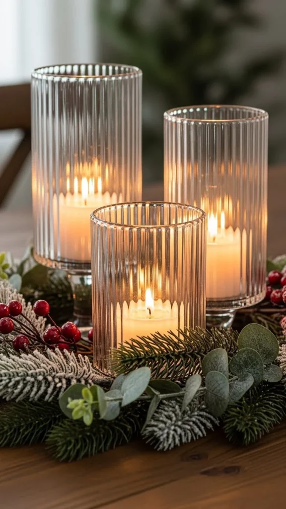Fluted Glass Candle Holders for Sparkle