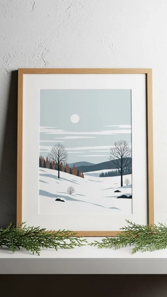 Framed Winter Art Print