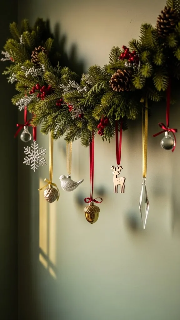 Garland Drape With Hanging Ornaments