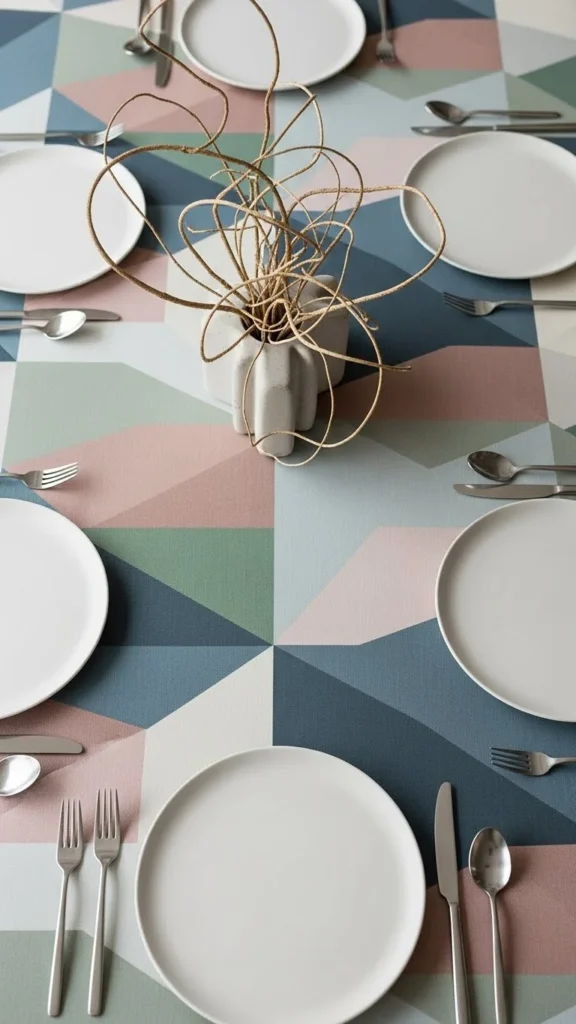 Geometric Pattern Tablecloth