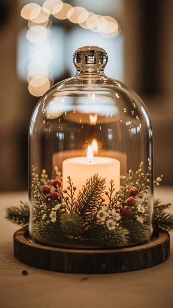 Glass Cloche Candle Dome