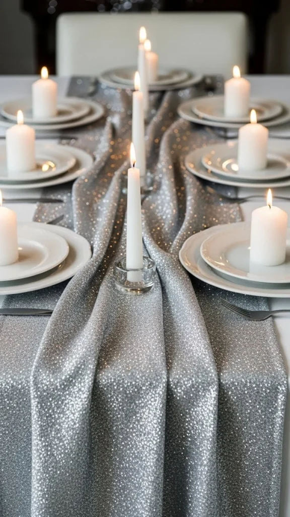 Glitter Fabric Runner