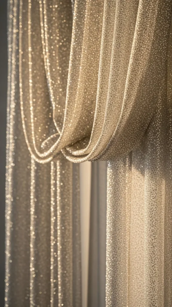 Glitter Mesh Curtain Backdrop