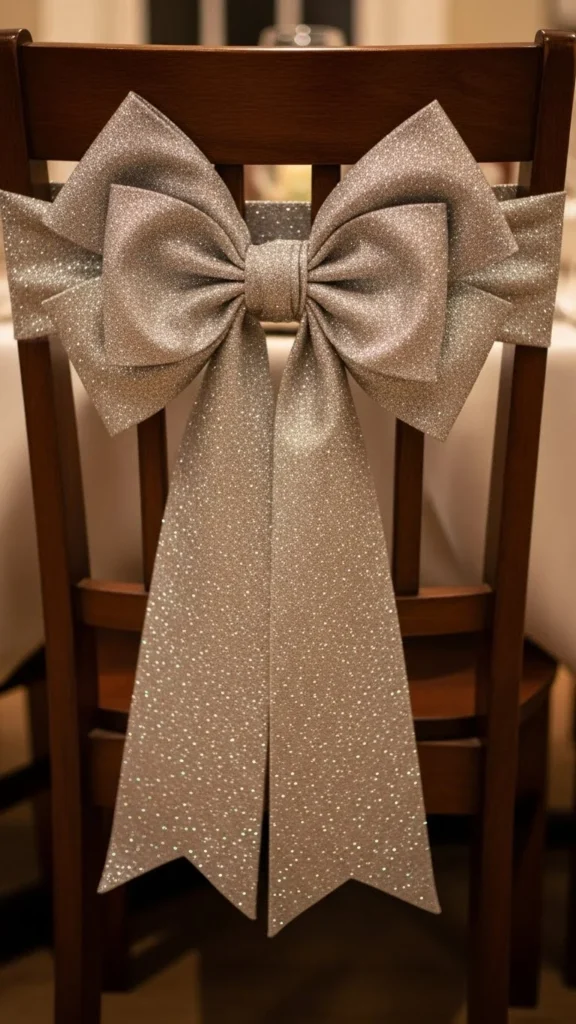 Glittery Bow Accent