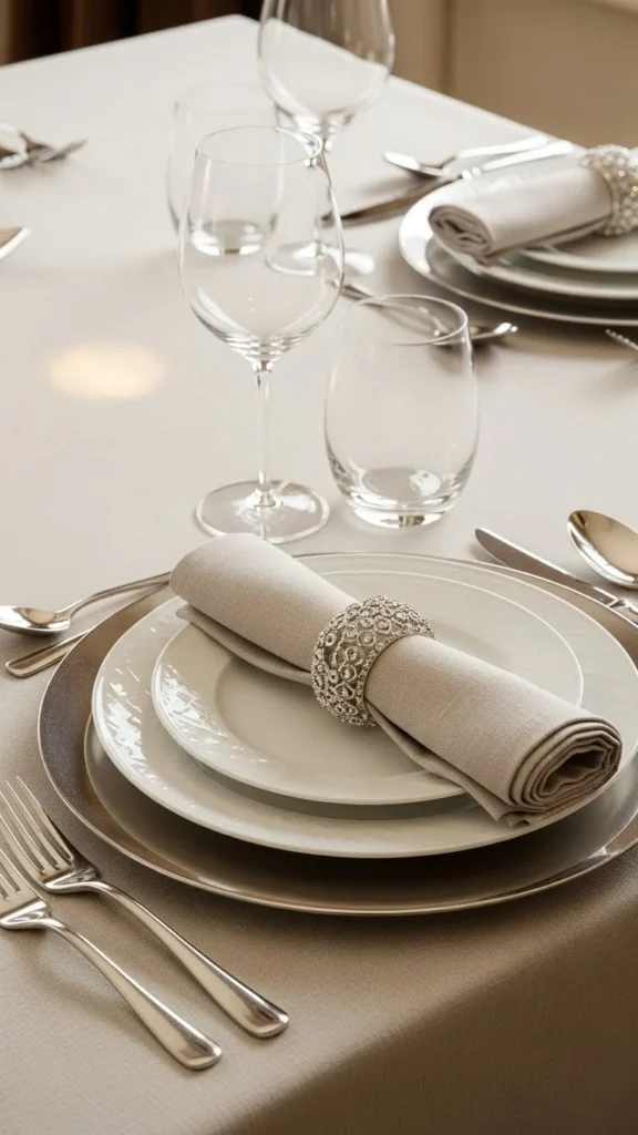 Glittery Napkin Rings