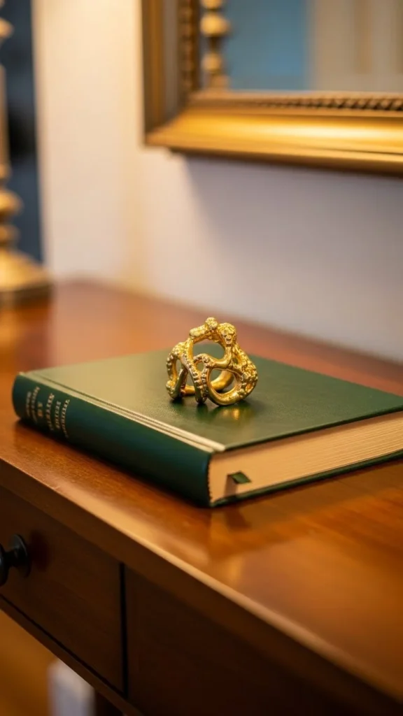 Gold Accent With Green Base