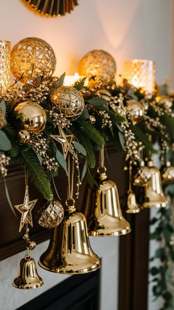  Gold Accents Mantel