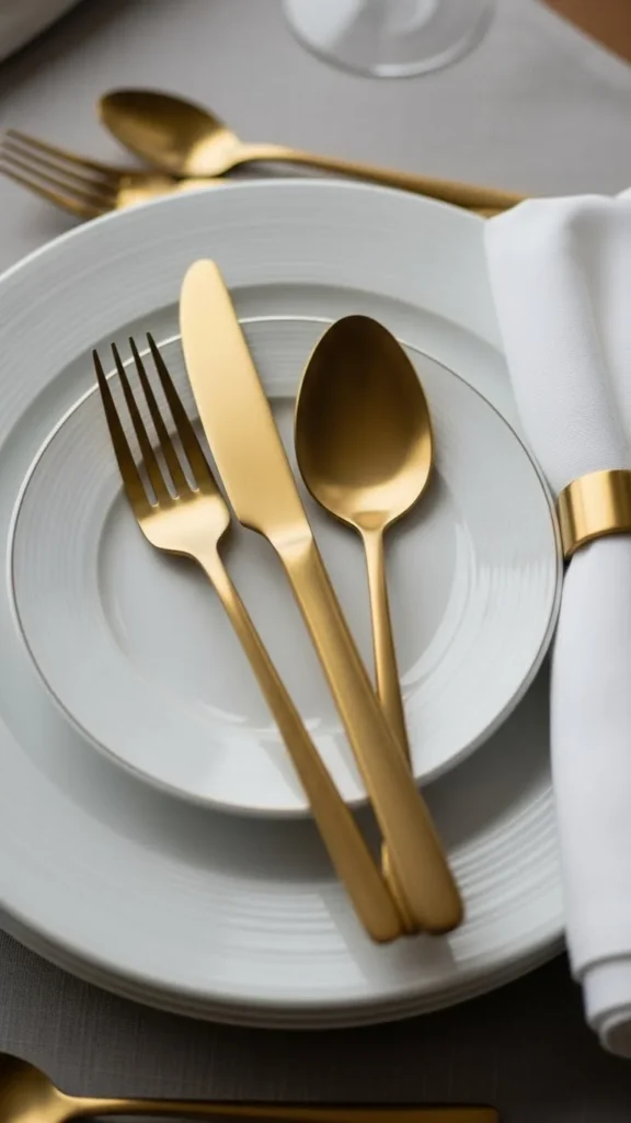 Gold Flatware Accents