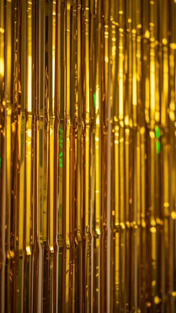 Gold Foil Fringe Curtain