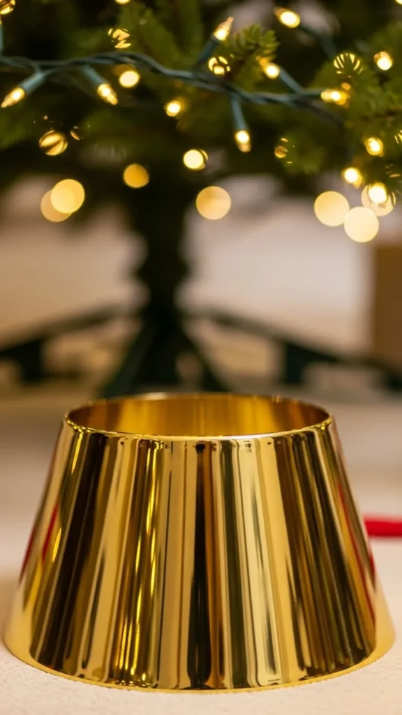 Gold Metallic Cone Collar