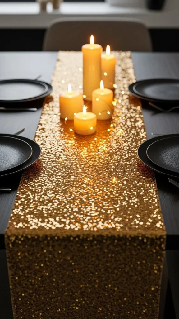 Gold Sequin Runner