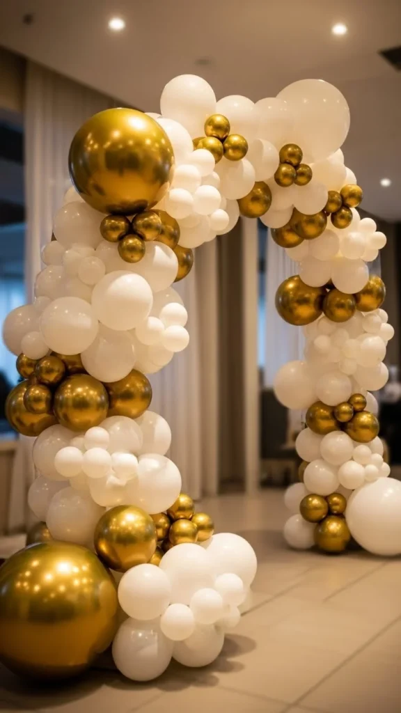 Gold & White Luxe Arch