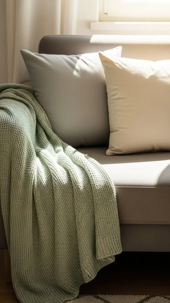 Green Accent Throw
