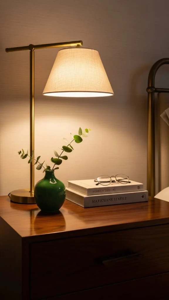 Green Accents on Nightstands