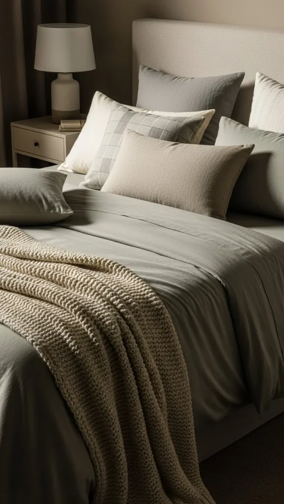 Green Bed Linens for a Subtle Nod