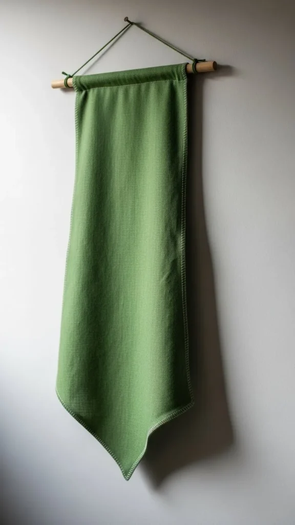 Green Fabric Banners