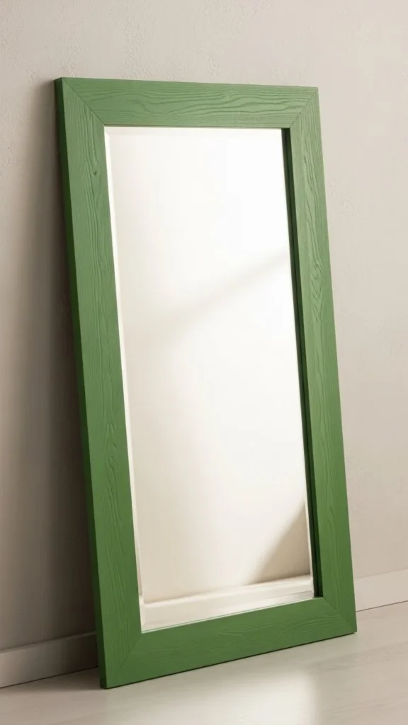 Green Framed Mirrors or Trays
