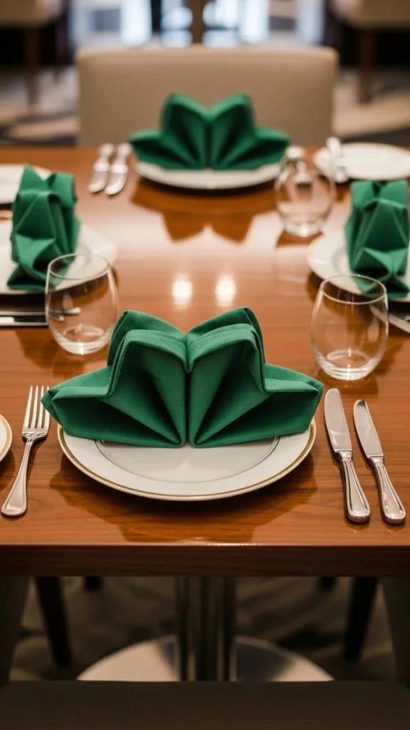 Green Napkins for Dining Tables