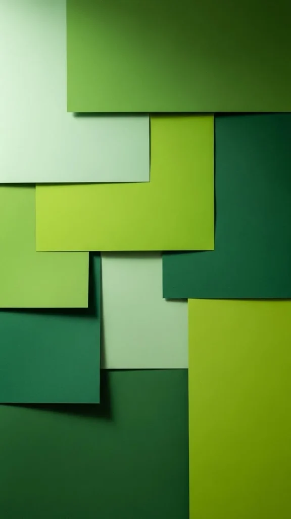 Green Poster Board Collage