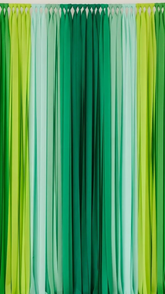 Green Streamer Wall