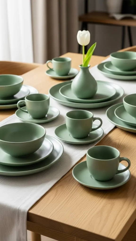 Green Tableware for Special Meals